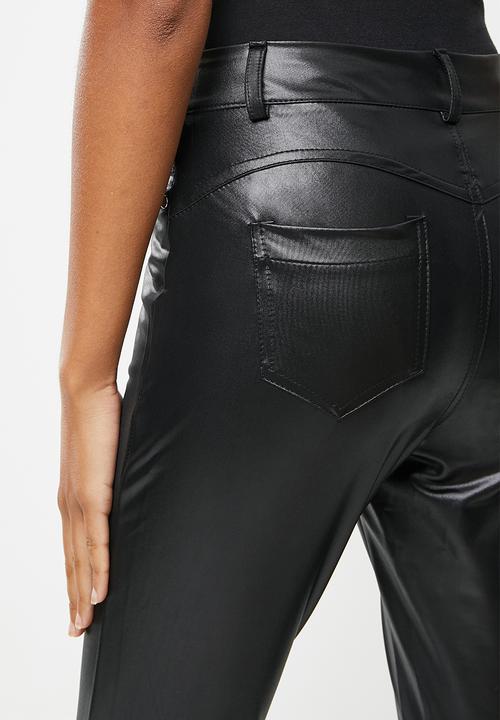 dailyfriday - Pu skinny pants - black
