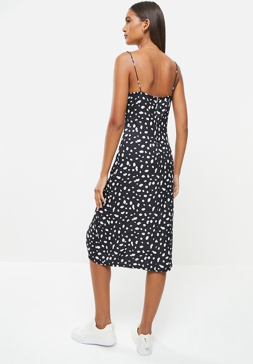 dailyfriday - Strappy midi dress - white spot