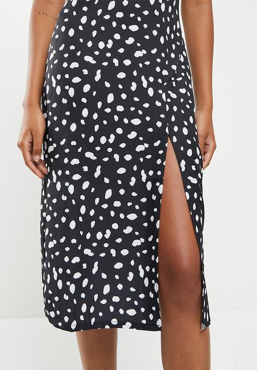dailyfriday - Strappy midi dress - white spot