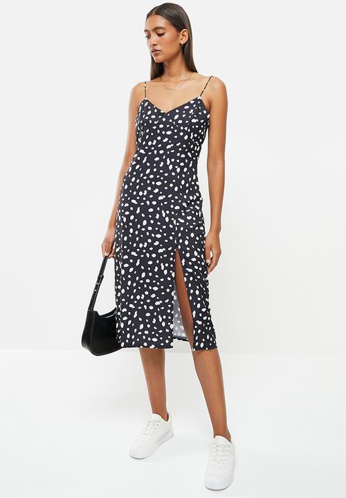 dailyfriday - Strappy midi dress - white spot