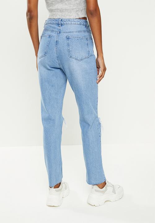 Missguided - Wratth highwasited jeans -  light blue