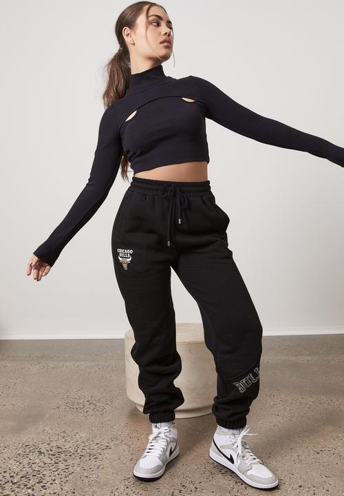 Factorie - Long sleeve cut out top - black