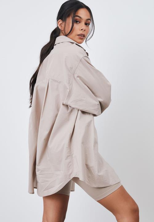 Factorie - Oversized long sleeve shirt - nude blush