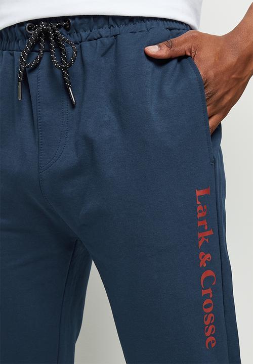 Lark & Crosse - Eldy slim fit sweatpants - navy