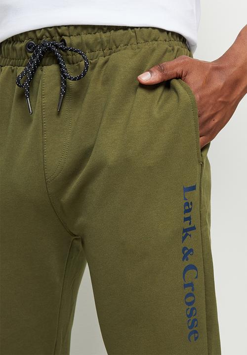 Lark & Crosse - Eldy slim fit sweatpants - khaki green