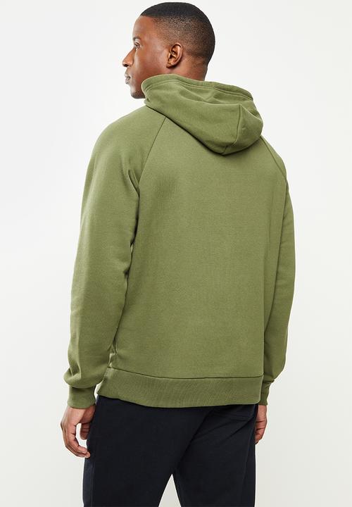 Under Armour -  UA Rival Fleece Signature Box Hoodie - Olive