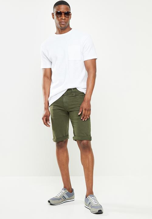 MANGO - Bermuda shorts nepto - green