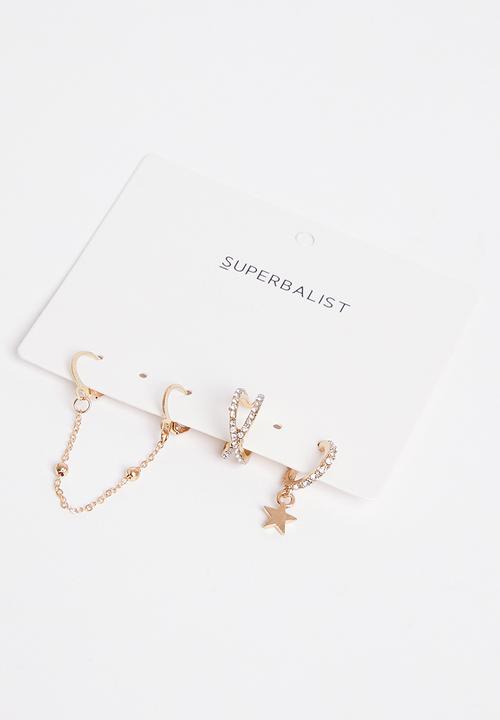 Superbalist - Vanessa earring pack - gold