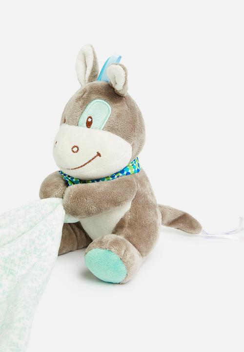 Pop Candy - Baby soft toy blanket - blue