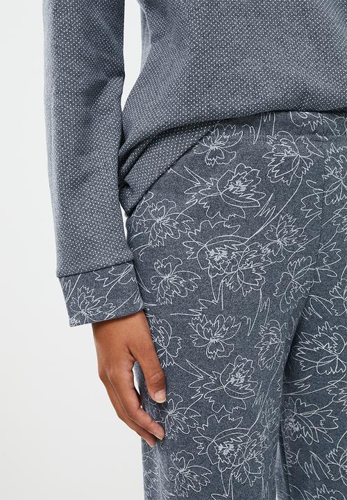 Trendyol - Knit pajama set - dark grey 
