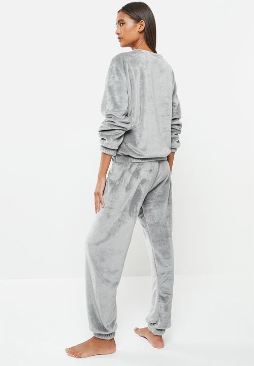 dailyfriday - Sleep top & jogger set - light grey
