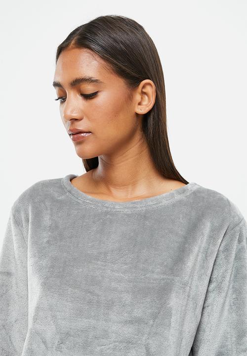 dailyfriday - Sleep top & jogger set - light grey