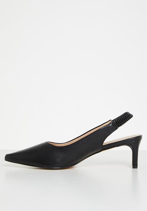 edit - Riva closed block heel - black
