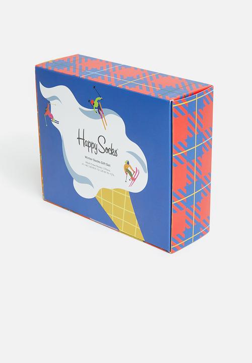 Happy Socks - 3-Pack downhill skiing socks gift set - multi 