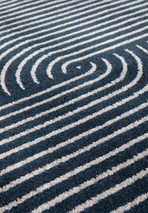 Hertex Fabrics - Divide ethereal rug - blue & grey 