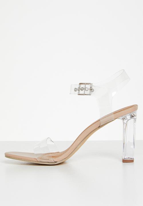 Superbalist - Kimi open block heel - clear