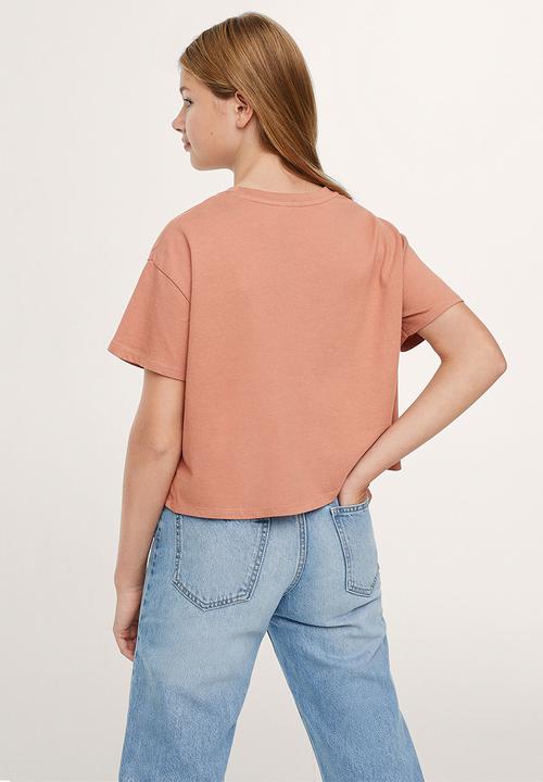MANGO - T-shirt cherry - pink