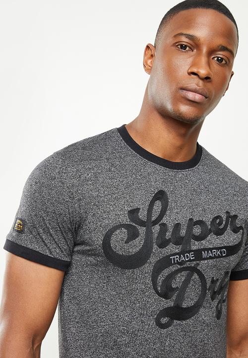 Superdry. - Workwear ringer tee - black grit