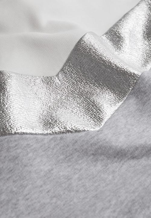 MANGO - Sweatshirt plata - white & grey 