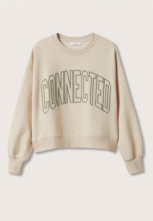 MANGO - Sweatshirt connect - beige