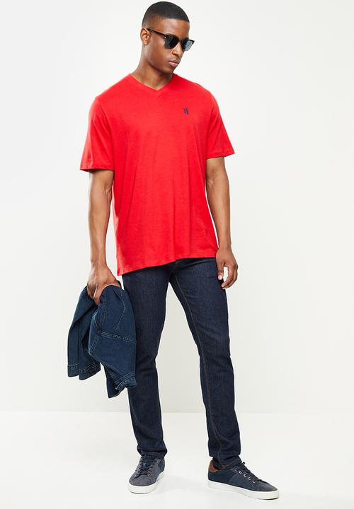 Pringle of Scotland - Core pima tee - red