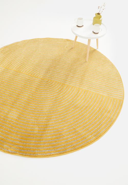 Hertex Fabrics - Divide tuscan rug - mustard 