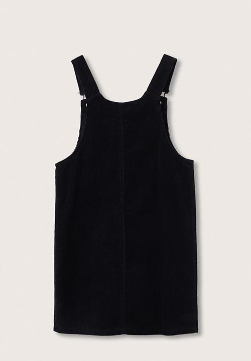 MANGO - Dungaree dress ellas - black
