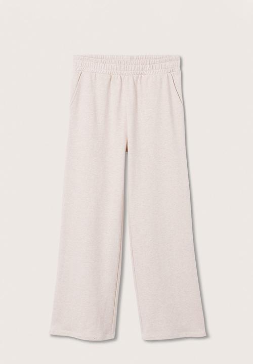 MANGO - Trousers comfy - white