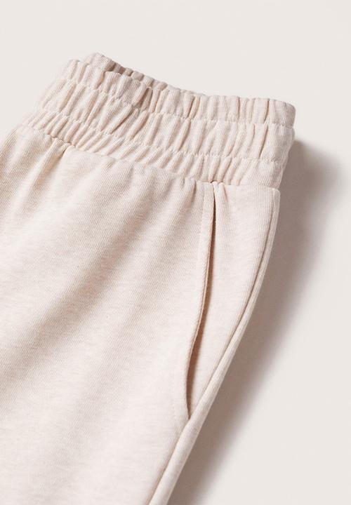 MANGO - Trousers comfy - white