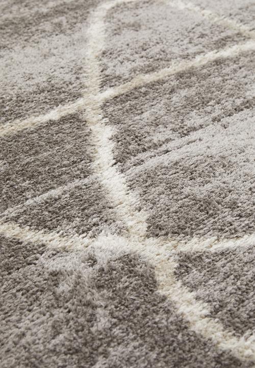 Hertex Haus - Haywire overclouded rug - grey