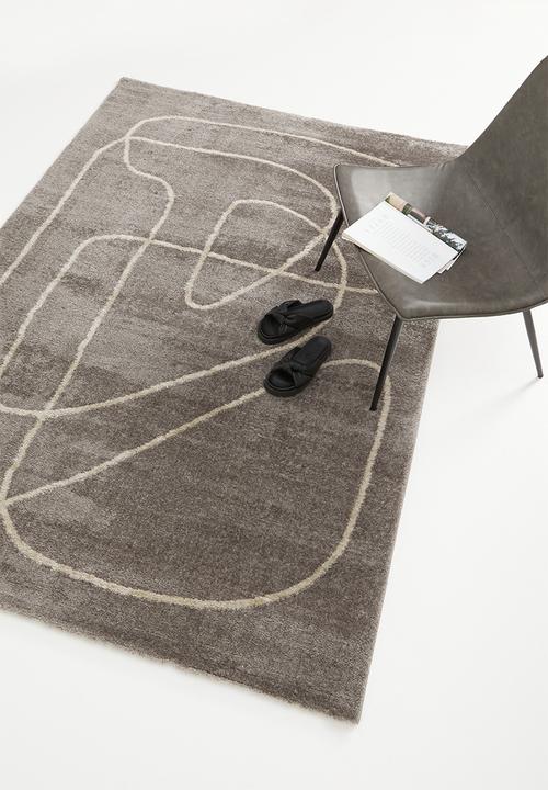 Hertex Haus - Haywire overclouded rug - grey