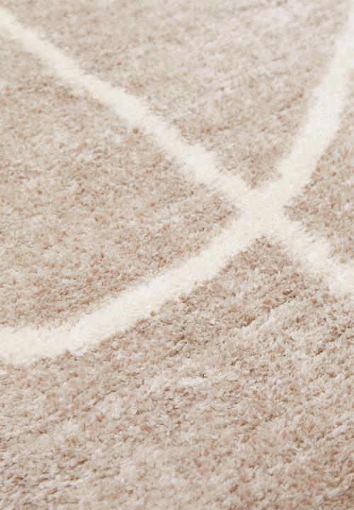 Hertex Haus - Haywire lightning rug - cream