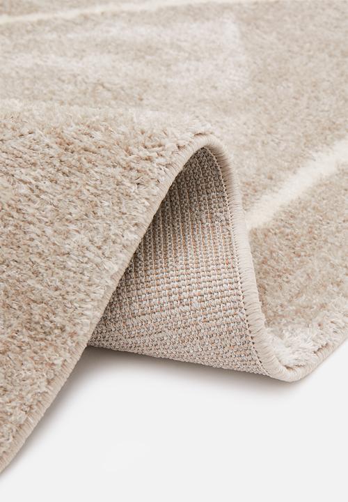Hertex Haus - Haywire lightning rug - cream