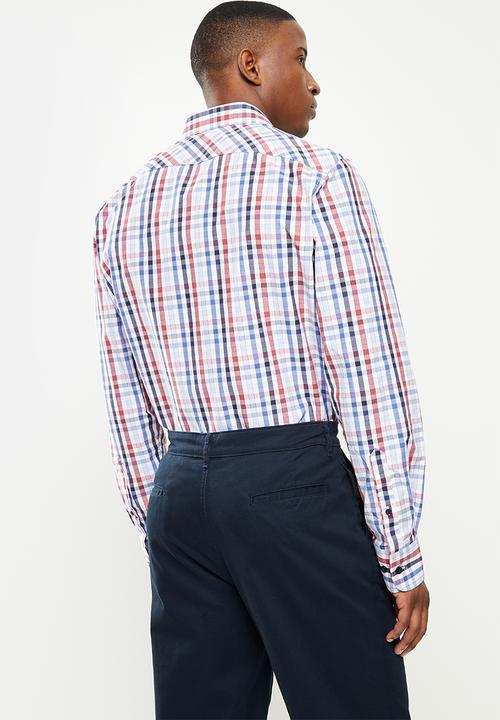 Pringle of Scotland - Msls0119 long sleeve tailored shirt - multi 