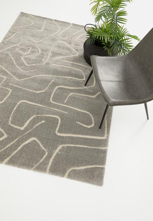 Hertex Haus - Perplex stormy rug - grey