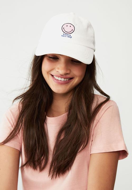 Rubi - Graphic dad cap - white 