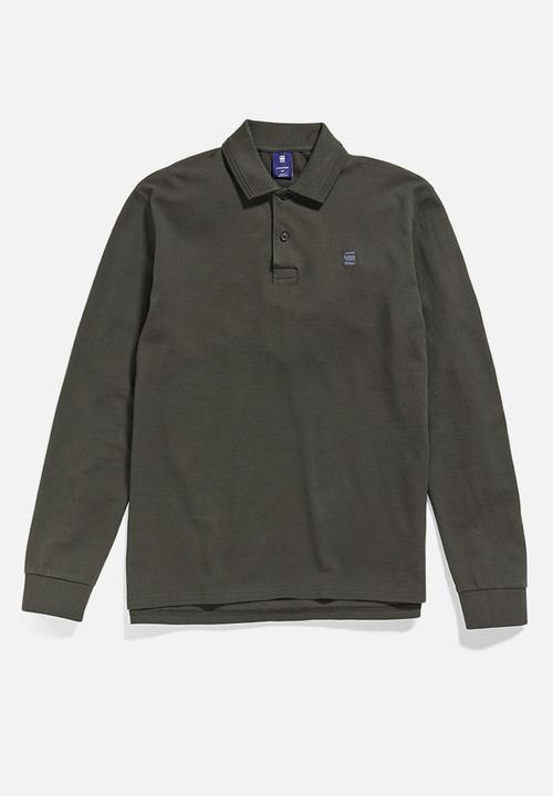 G-STAR - Dunda core polo long sleeve - cloack