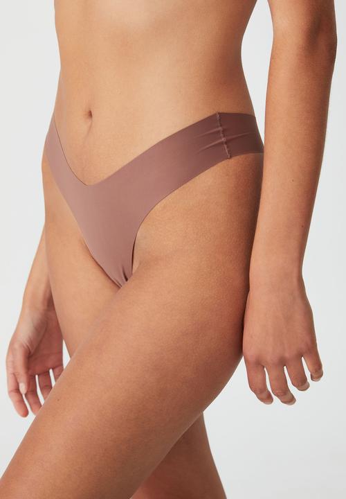 Cotton On - The invisible g string brief - toasted hazelnut