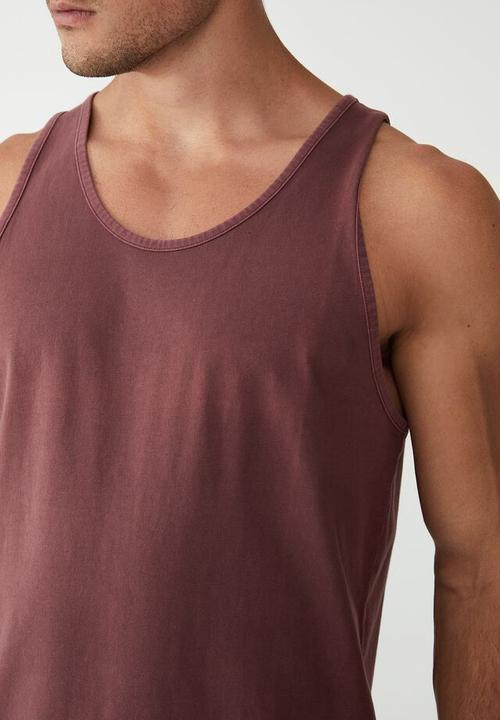Cotton On - Vacation tank - aged wine washed