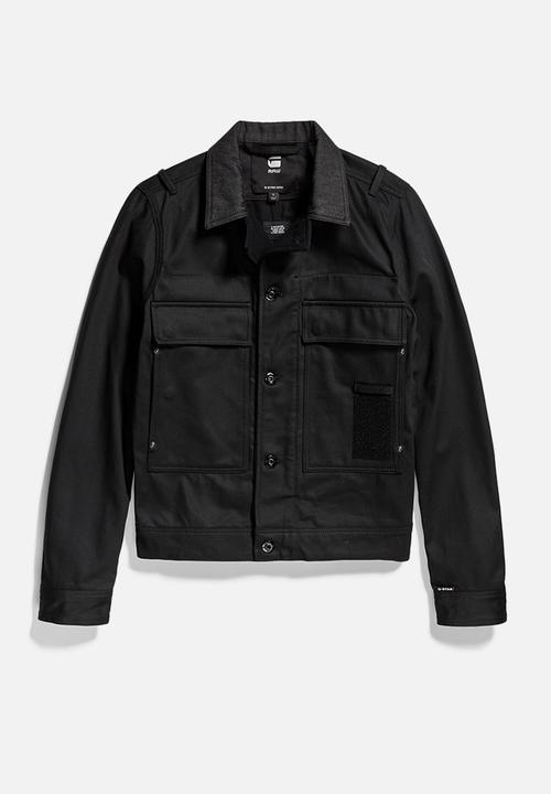 G-STAR - Utility flap pocket jacket - pitch black