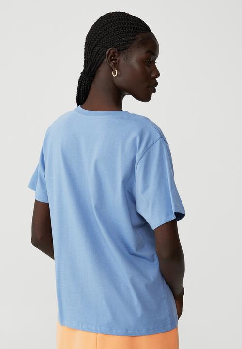 Cotton On - Regular fit graphic tee - lake mist blue