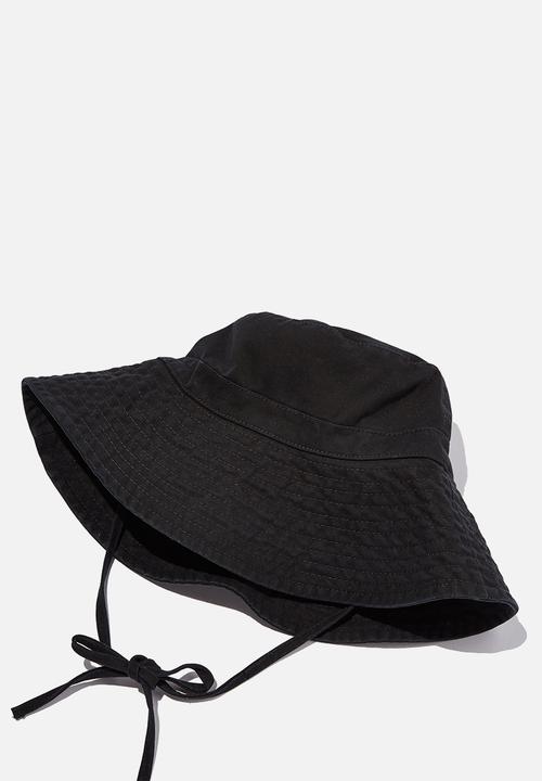 Rubi - Sasha wide brim sun hat - black