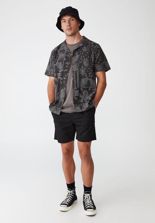 Cotton On - Tbar muscle - slate stone