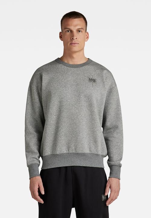G-STAR - Unisex core oversized r sw - medium grey htr