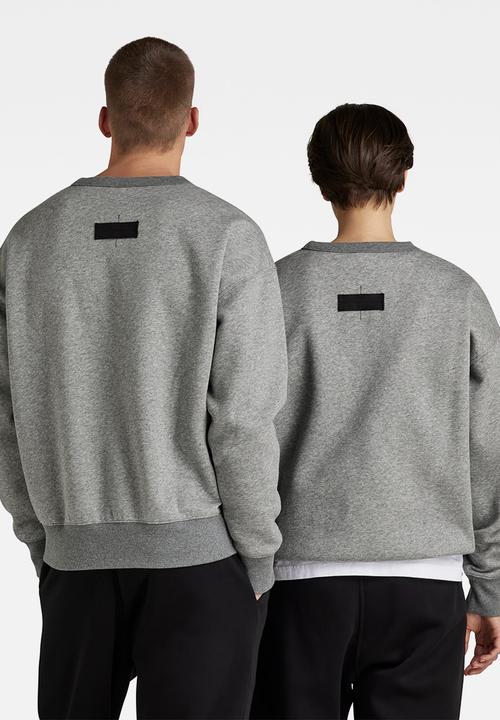 G-STAR - Unisex core oversized r sw - medium grey htr