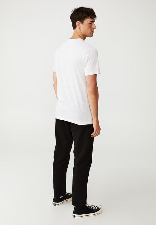 Cotton On - Tbar collab character T-shirt - lcn dis white marle/tigger- bouncing