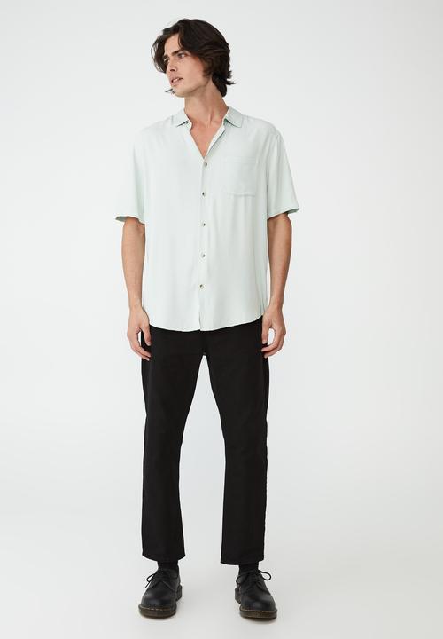 Cotton On - Cuban short sleeve shirt - cool mint