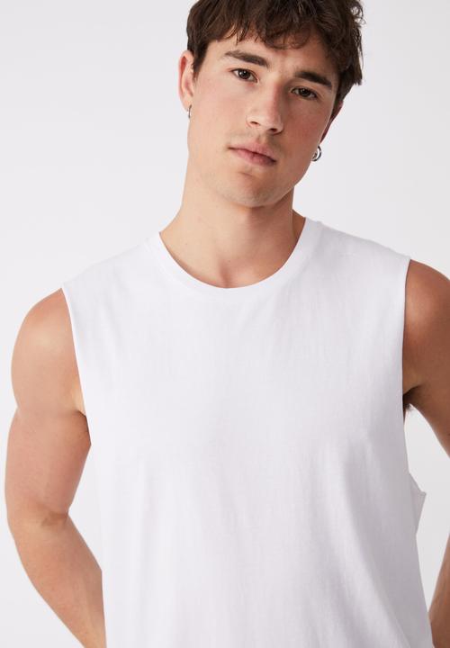 Cotton On - Organic muscle - white