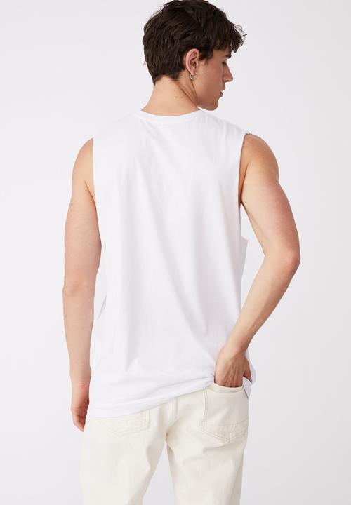 Cotton On - Organic muscle - white