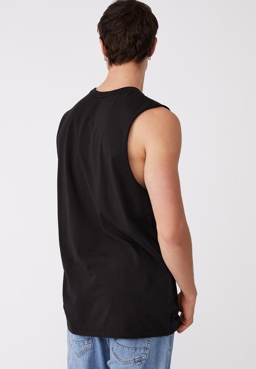 Cotton On - Organic muscle - black